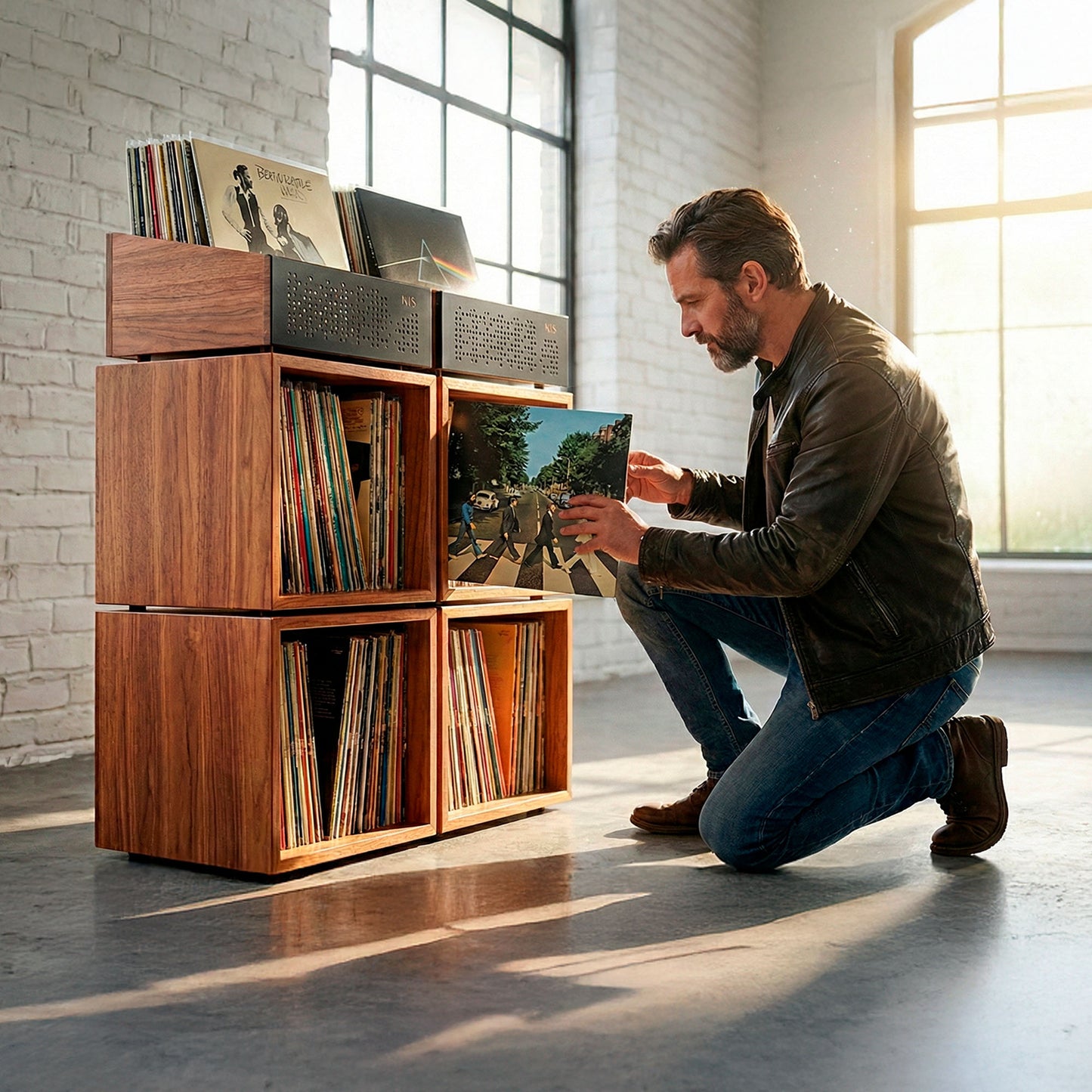 Vinyl Modular x4 - Sistema Modular de Almacenamiento para Vinilos (200+ LPs)