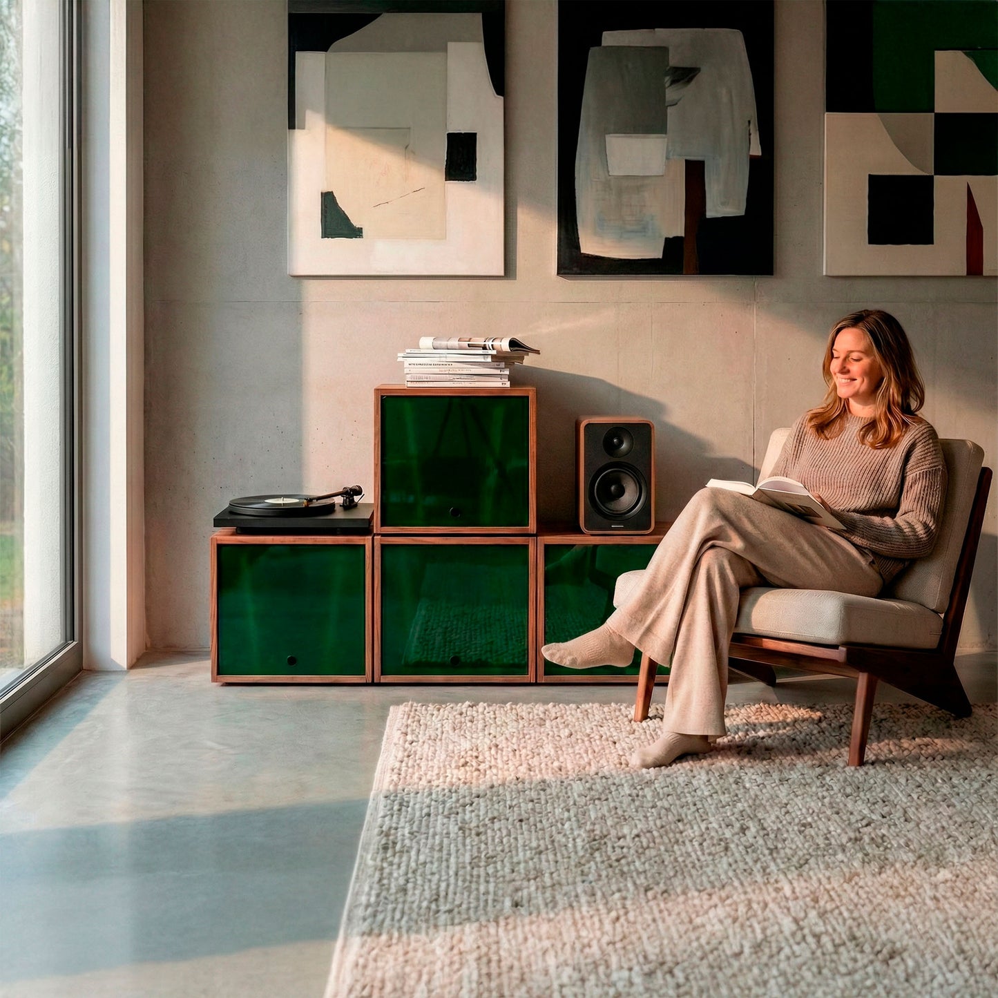 Vinyl Modular x4 - Sistema Modular de Almacenamiento para Vinilos (200+ LPs)