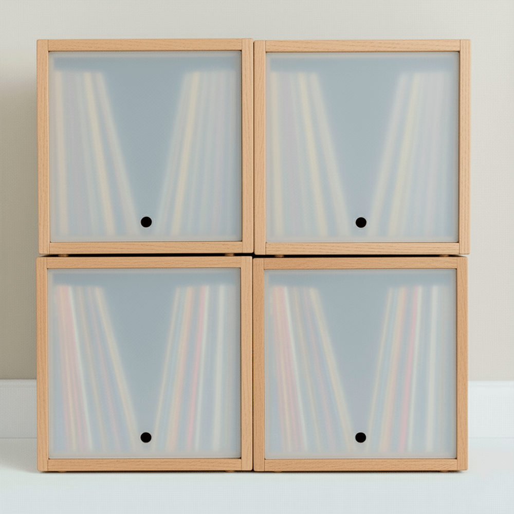 Vinyl Modular x4 - Sistema Modular de Almacenamiento para Vinilos (200+ LPs)